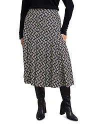 Roxanne Geometric Print Skirt