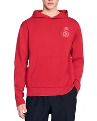 Snake Detail Knit Hoodie