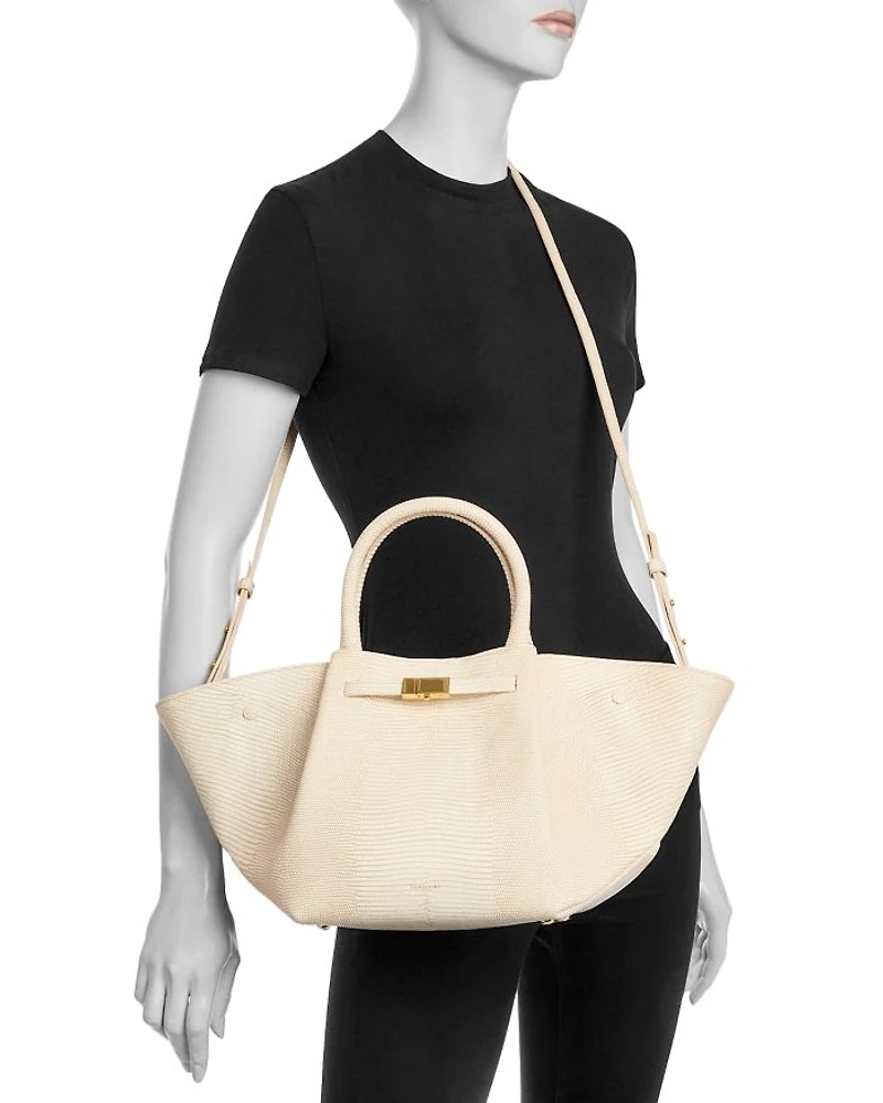 The Mini New York Embossed Leather Tote