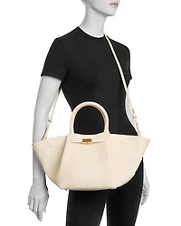 The Mini New York Embossed Leather Tote
