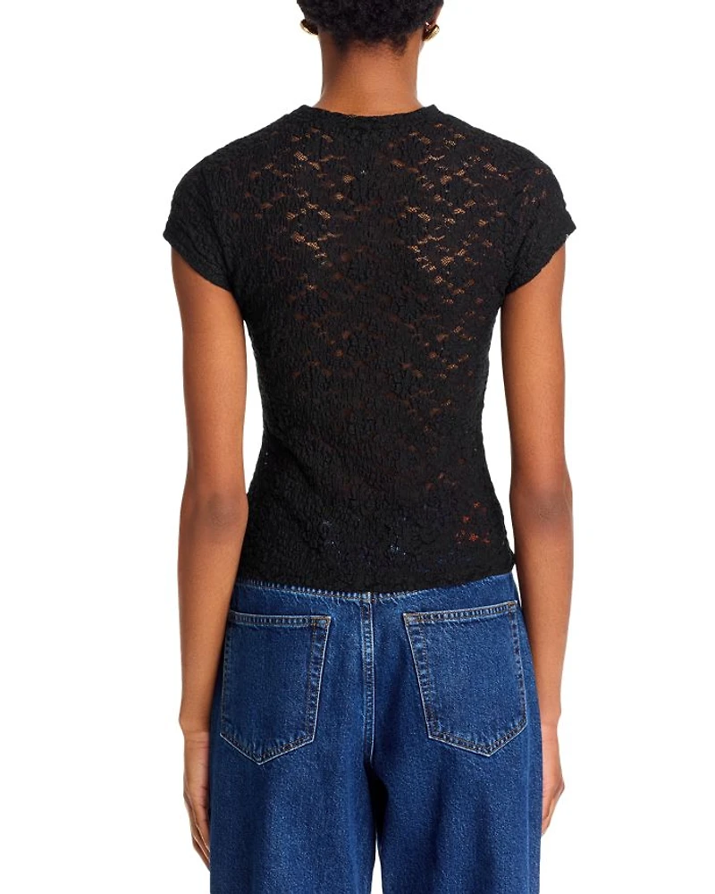 Puckered Lace Top - Exclusive