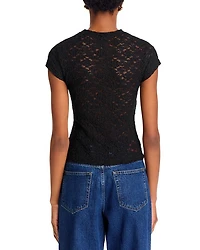 Puckered Lace Top - Exclusive
