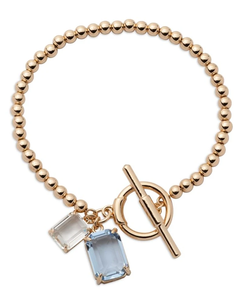 Flex Stone & Ball Bead Bracelet