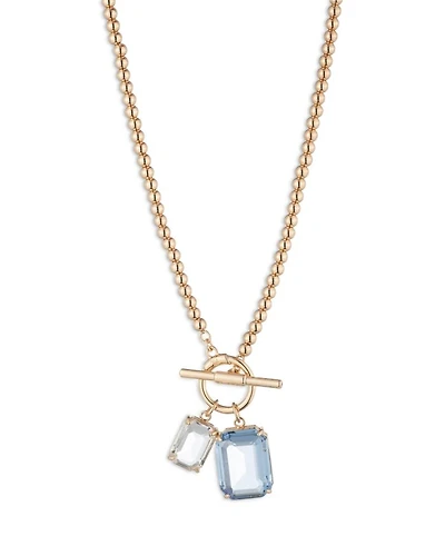 Toggle Stone Pendant Necklace, 16"