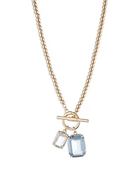 Toggle Stone Pendant Necklace, 16"