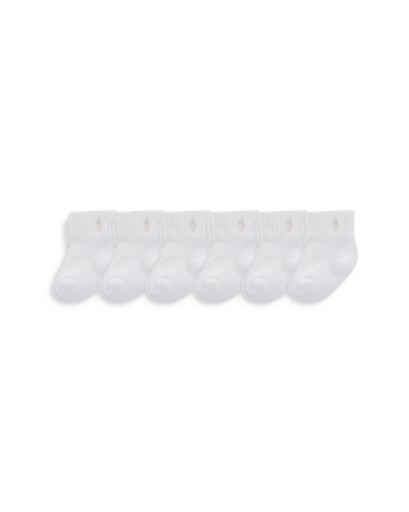 Girls' Classic Socks, Pack of 6 - Baby