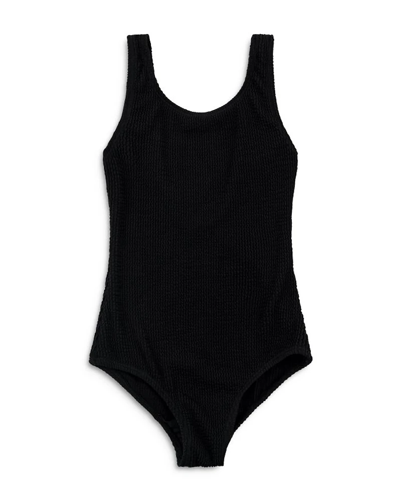 Girls' Crinkle One Piece Swimsuit - Big Kid