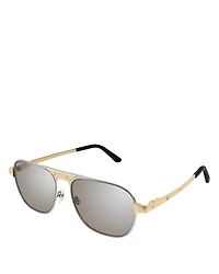 Cartier Santos Evolution Navigator Sunglasses, 58mm