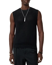 John Varvatos Augusto Open Stitch Tank Top