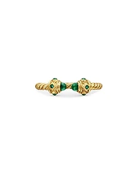 18K Yellow Gold Renaissance Emerald Ring