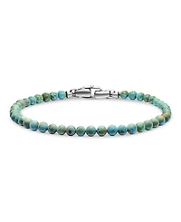 David Yurman Men's Spiritual Beads Bracelet with Turquoise