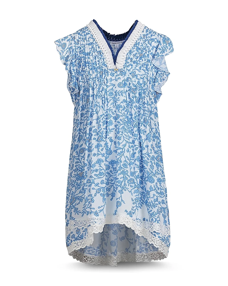 Poupette St. Barth Girls' Sasha Asymmetric Mini Dress - Little Kid