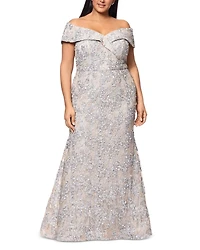 Off the Shoulder Embroidered Lace Dress