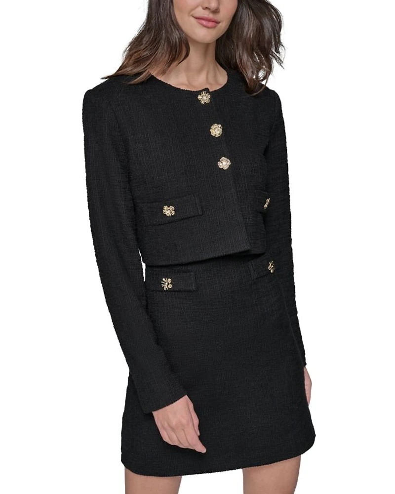 Collarless Jacket