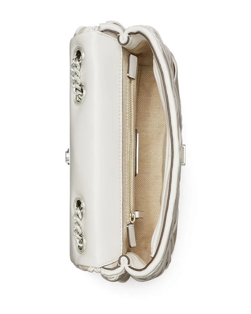 Kira Woven Canvas Small Convertible Shoulder Bag