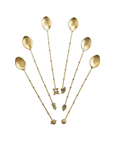 Gauri Kohli Magnolia Cocktail Stirrers, Set of 6