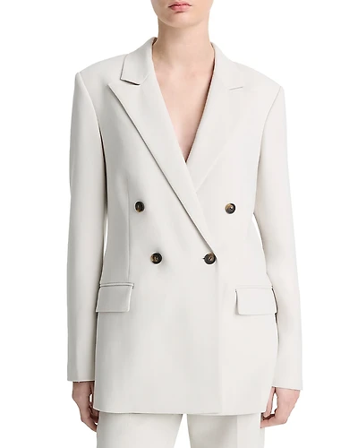 Vince Soft Sculpture Double-Breasted Blazer