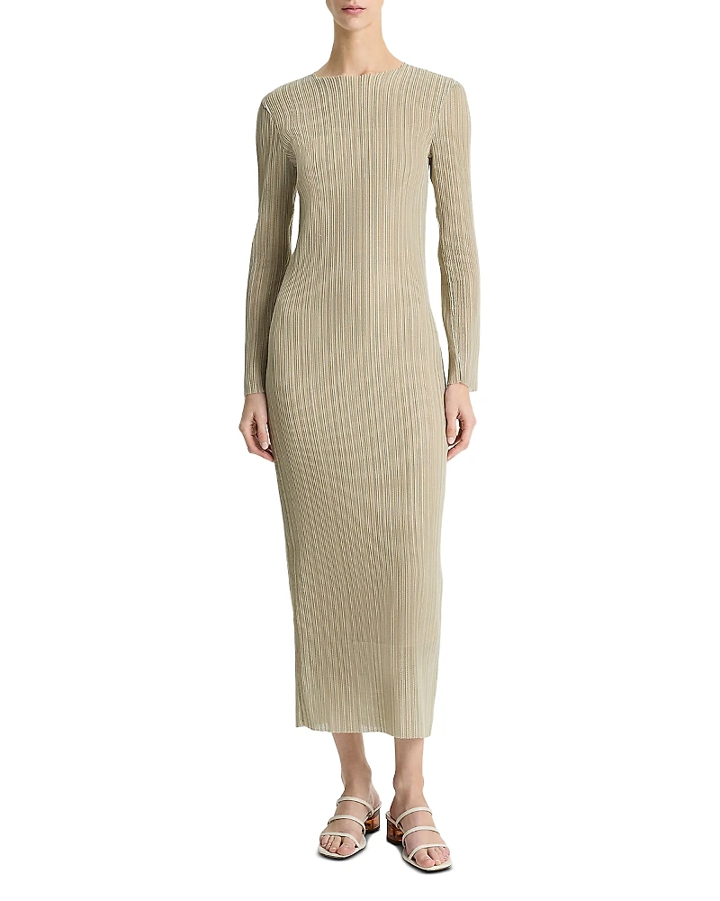 Vince Long Sleeve Round Neck Dress
