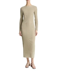 Vince Long Sleeve Round Neck Dress