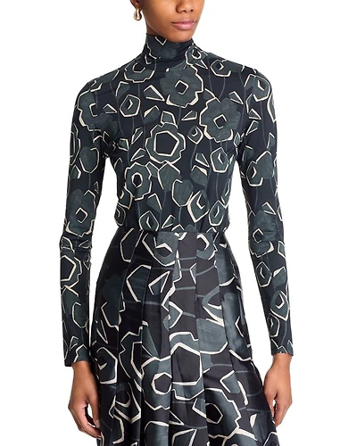Cubist Turtleneck Top