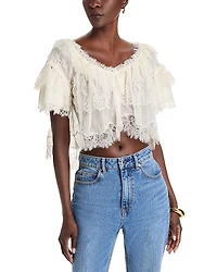 LoveShackFancy Vienne Lace Top