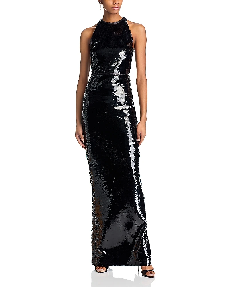 Safiyaa Santina Sequin Column Dress