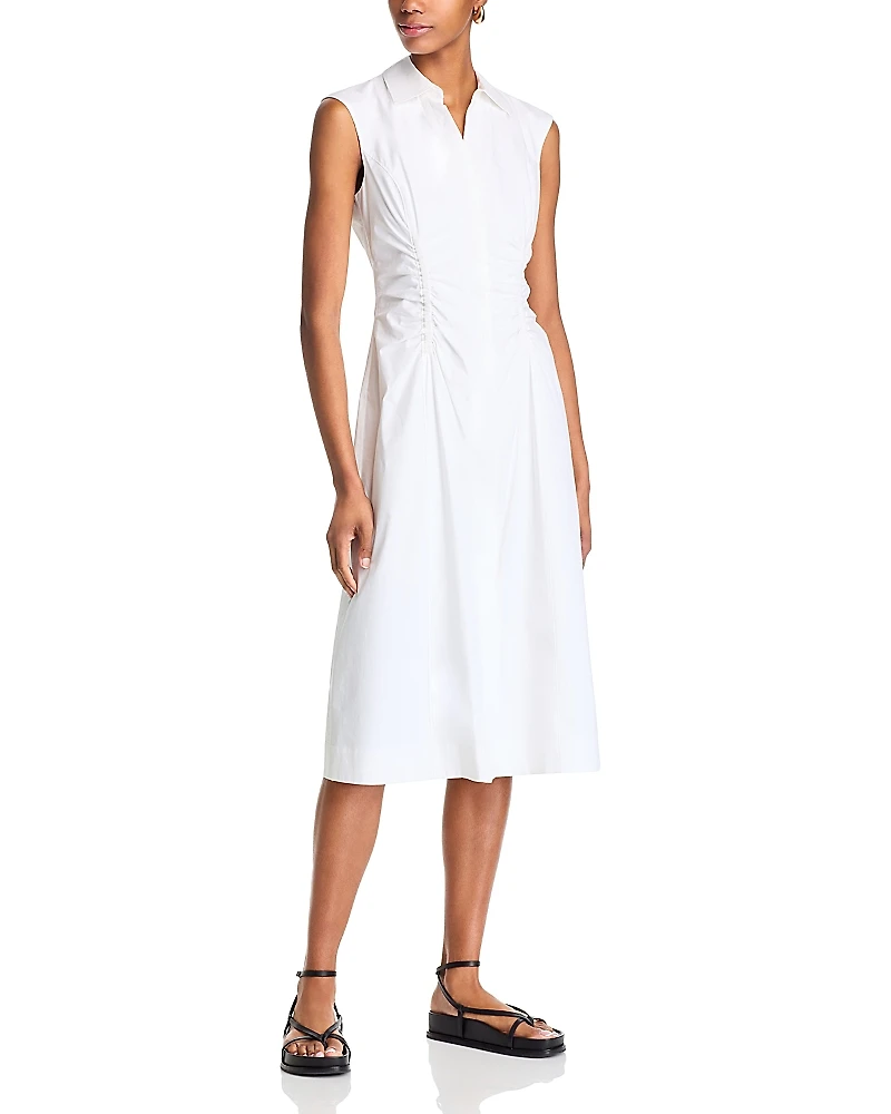 Derek Lam 10 Crosby Nera Ruched Button Down Dress