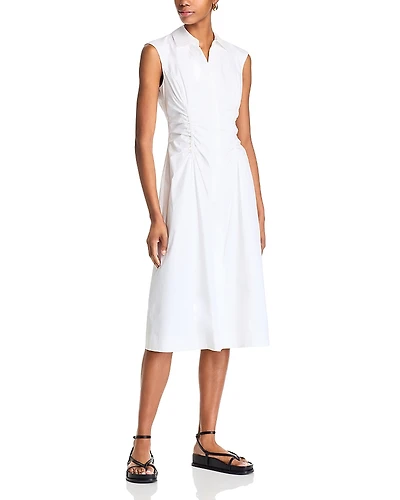 Derek Lam 10 Crosby Nera Ruched Button Down Dress
