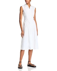 Derek Lam 10 Crosby Nera Ruched Button Down Dress
