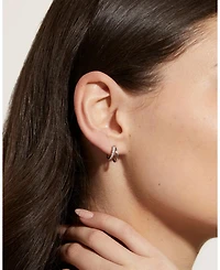 Toda Silver Double Hoop Earrings