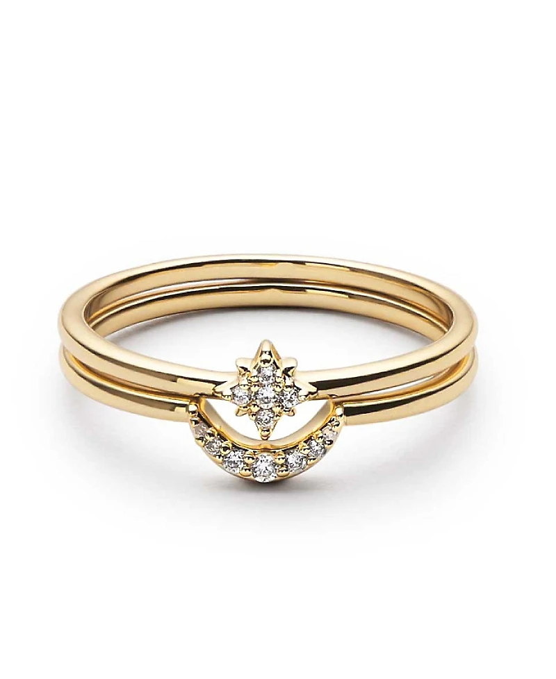 Ana Luisa Sky Set Moon and Star Ring