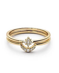 Ana Luisa Sky Set Moon and Star Ring