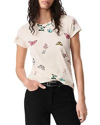 rag & bone All Over Ozzy Butterfly Tee