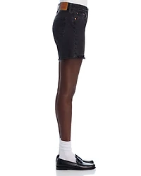 501 Mid Thigh Denim Shorts Lunar Black