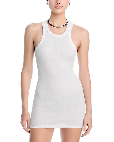 Alexander Wang Ribbed Knit Racerback Tank Dress