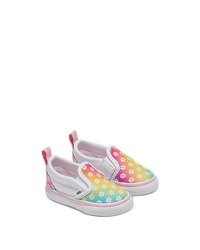 Vans Unisex Glow Rainbow Slip on Sneakers - Toddler, Little Kid