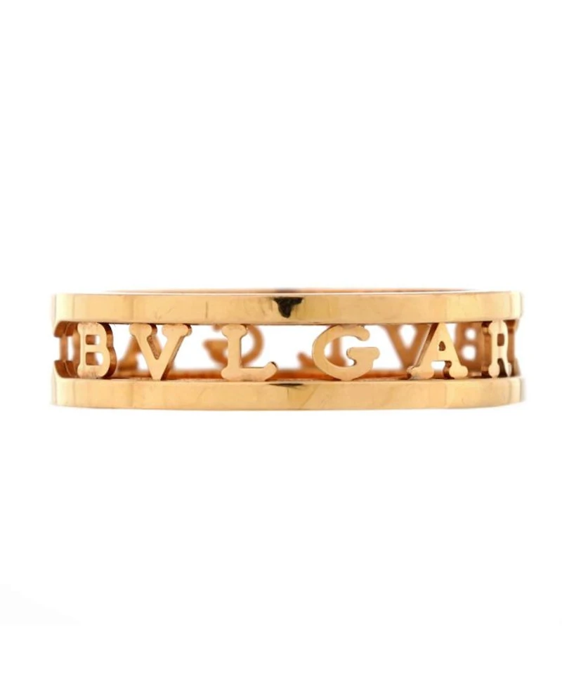 B.Zero1 Logo Openwork Ring 18K Rose Gold