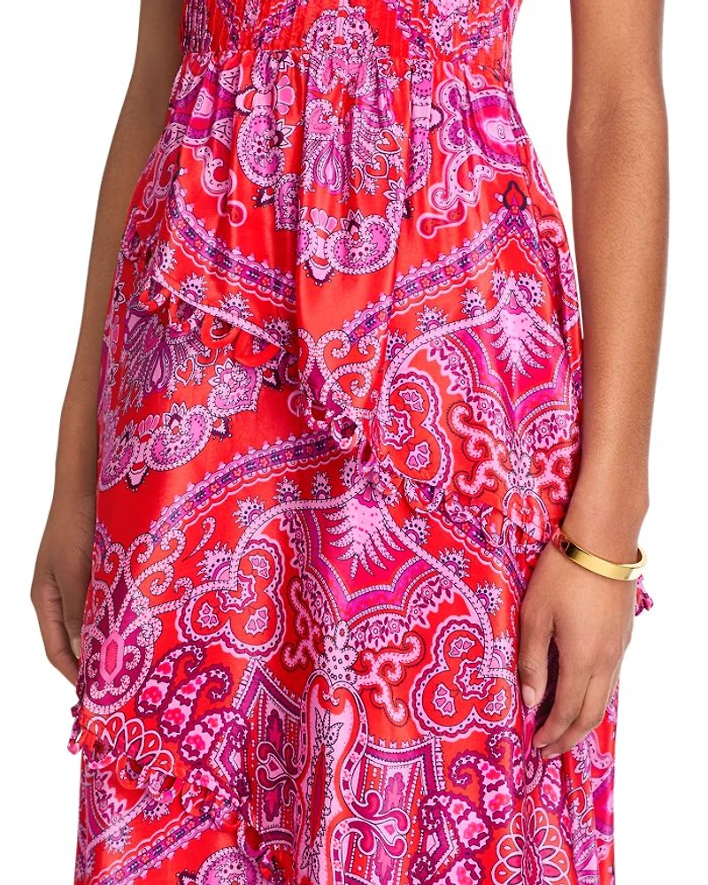 Paisley Scarf Maxi Dress