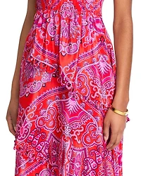 Paisley Scarf Maxi Dress