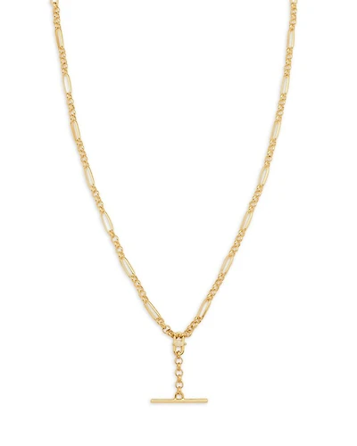 14K Yellow Gold Marquis Diamonds Toggle Lariat Necklace, 16-18"