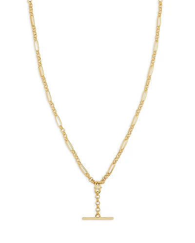 Zoe Chicco 14K Yellow Gold Marquis Diamonds Toggle Lariat Necklace, 16-18