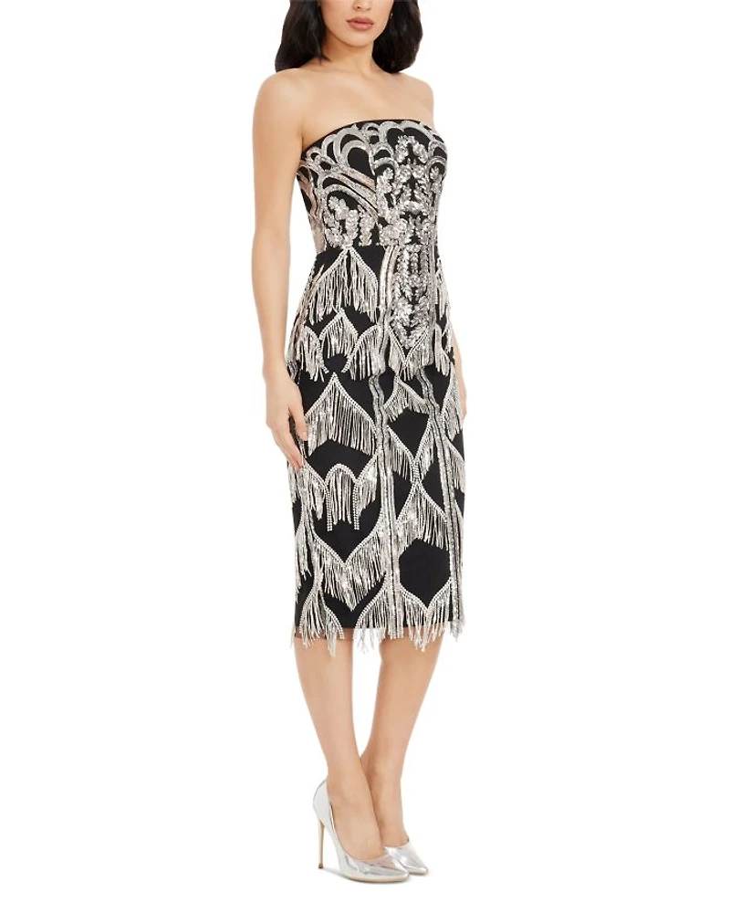 Viviana Fringe Trim Dress