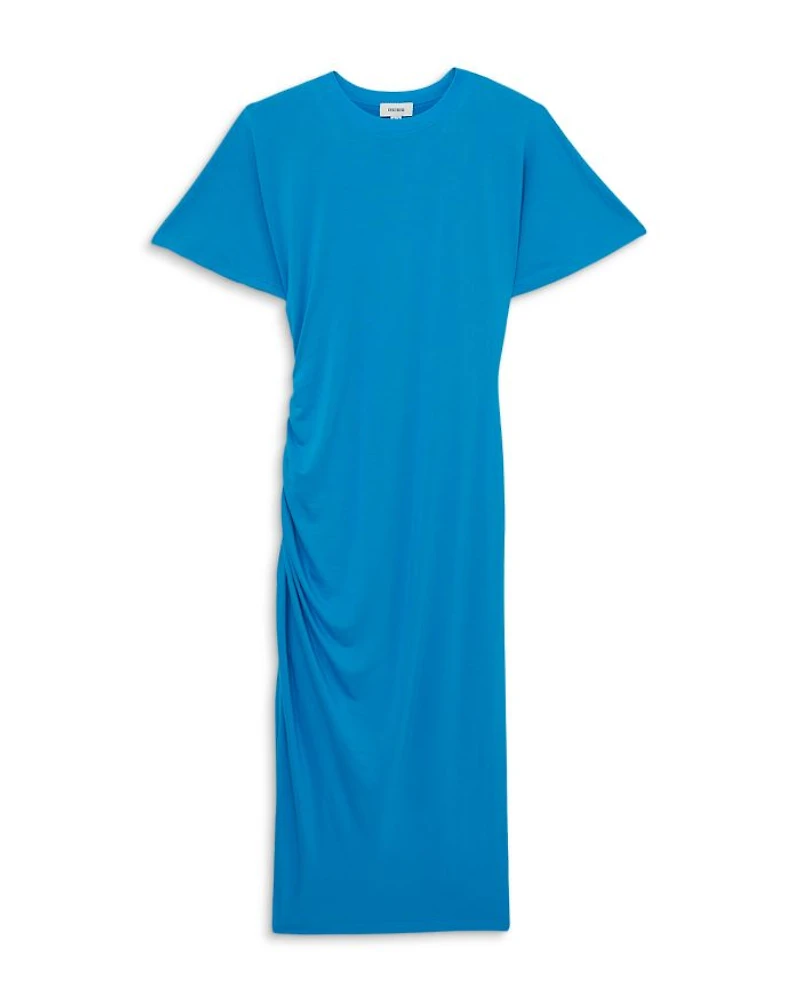 Tulia Side Ruched Midi Dress