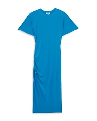 Tulia Side Ruched Midi Dress