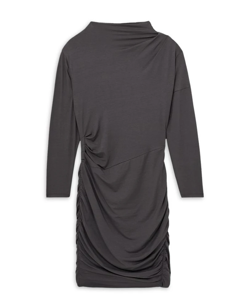 Ruched Mini Jersey Dress