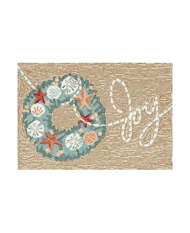Liora Manne Frontporch Joyous Wreath Area Rug