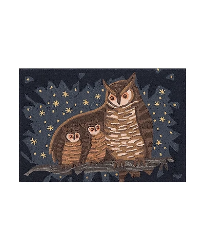 Liora Manne Frontporch Owl Family Area Rug, 2' x 3'