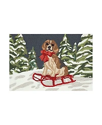 Liora Manne Frontporch Winter Sled Dog Area Rug