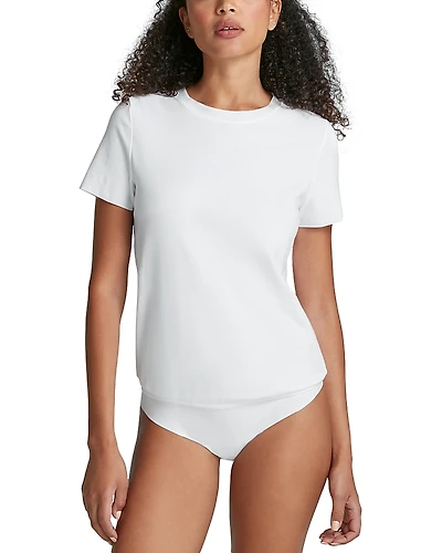 Commando Essential Cotton-Blend Crewneck Bodysuit