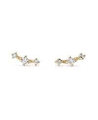 Ana Luisa Gold Triple Lab-Grown Diamond Studs